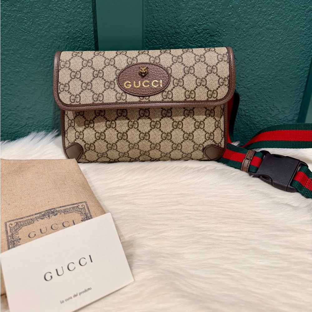 NEW Gucci Neo Vintage GG Supreme Belt Bag